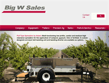 Tablet Screenshot of bigwsales.com